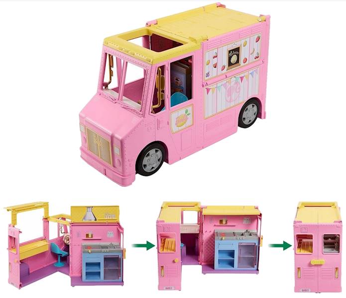 2444 BARBIE FURGONETKA Z LEMONIADĄ MOBILNE STOISKO MATTEL