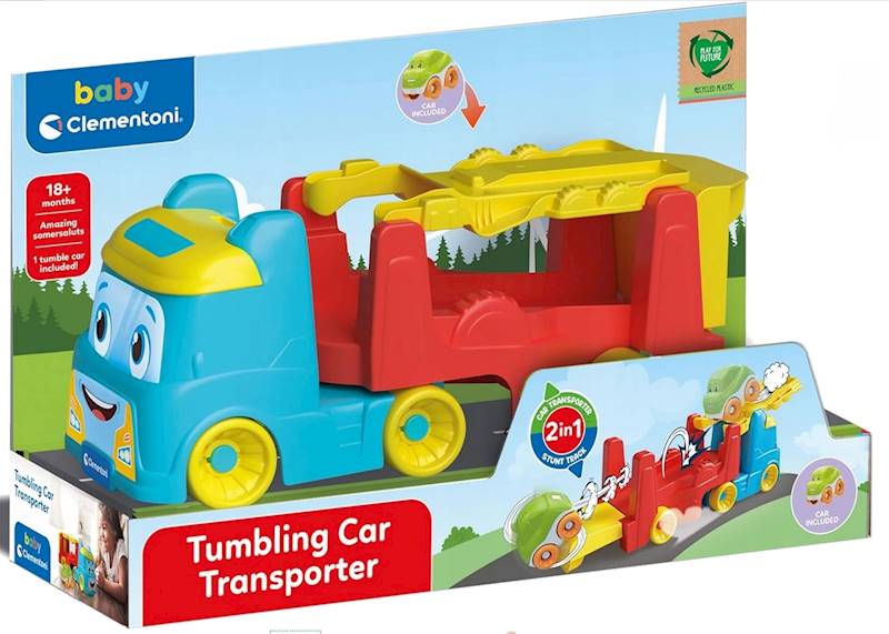 17998 CLEMENTONI POJAZD TRANSPORTER PRZEWROTNE SAMOCHODZIKI