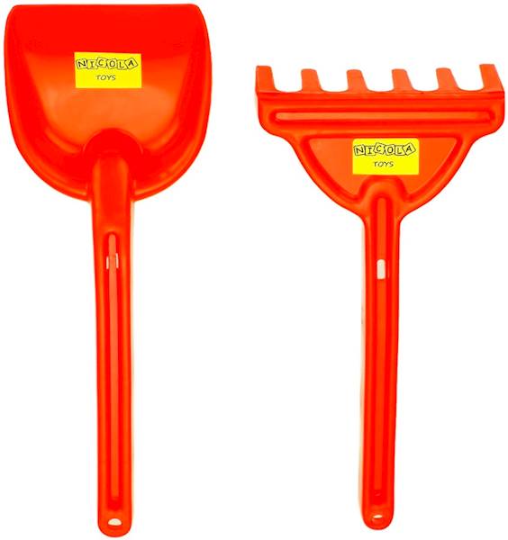 9593 ZESTAW DO PIASKU PIASKOWNICY GRABKI + ŁOPATA 27cm 