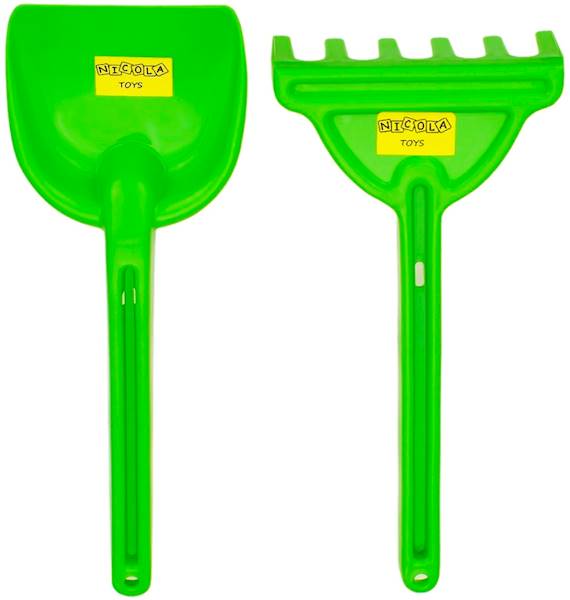 9593 ZESTAW DO PIASKU PIASKOWNICY GRABKI + ŁOPATA 27cm 