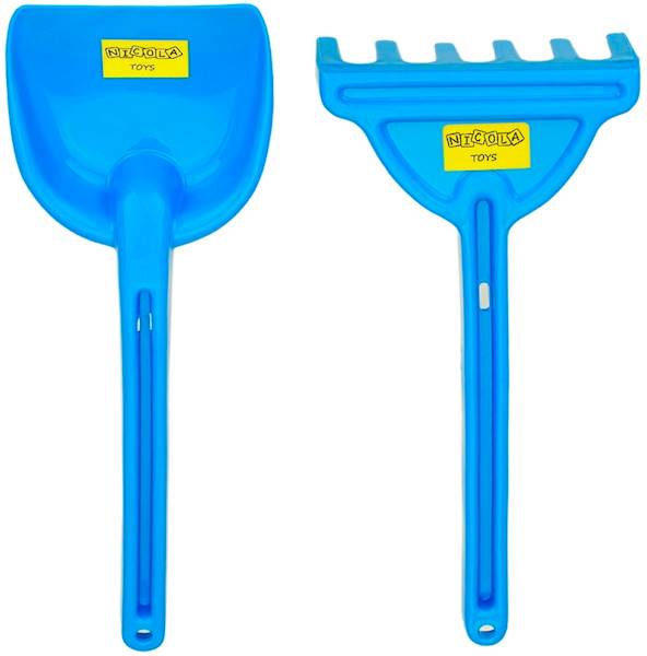 9593 ZESTAW DO PIASKU PIASKOWNICY GRABKI + ŁOPATA 27cm 