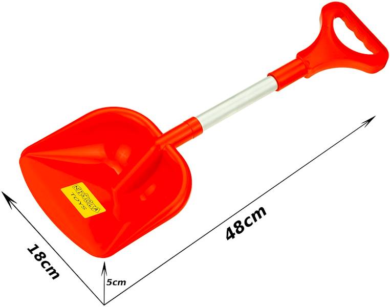 * 8664 MOCNA ALUMINIOWA ŁOPATA ŁOPATKA DO PIASKU 48cm