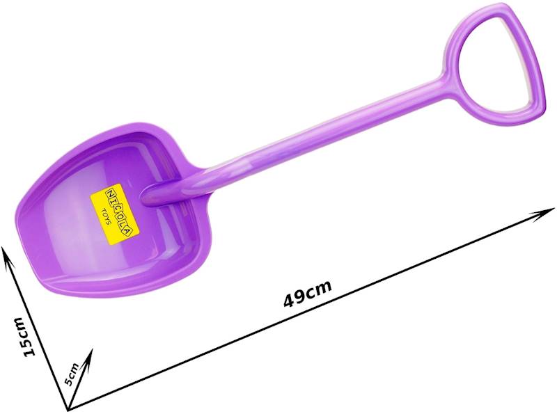 * 9661 DUŻA 49cm POLSKA SOLIDNA ŁOPATA DO PIASKU
