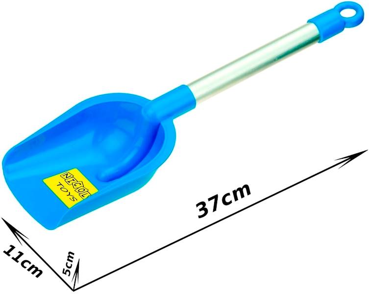 * 9678 MOCNA ALUMINIOWA ŁOPATA ŁOPATKA DO PIASKU 37cm