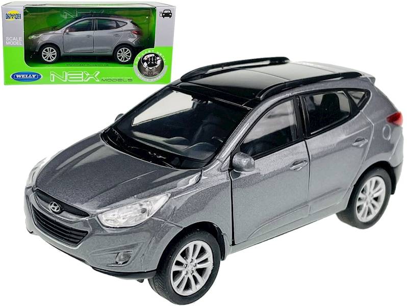 1:34 METALOWY MODEL WELLY HYUNDAI TUCSON IX 35 SREBRNY 43648