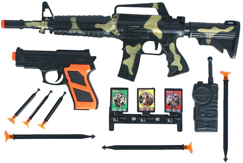 6813 ZESTAW 10ele POLICYJNY MAŁY POLICJANT KARABIN I PISTOLET + AKCESORIA