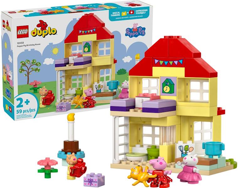 10433 KLOCKI LEGO DUPLO ŚWINKA PEPPA I DOMEK URODZINOWY
