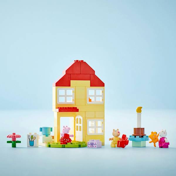 10433 KLOCKI LEGO DUPLO ŚWINKA PEPPA I DOMEK URODZINOWY