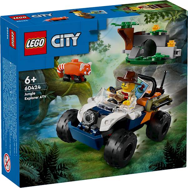 60424 KLOCKI LEGO CITY SAMOCHÓD TERENOWY QUAD BADACZA DŻUNGLI