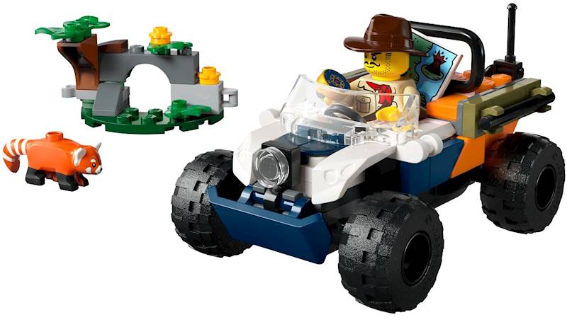 60424 KLOCKI LEGO CITY SAMOCHÓD TERENOWY QUAD BADACZA DŻUNGLI