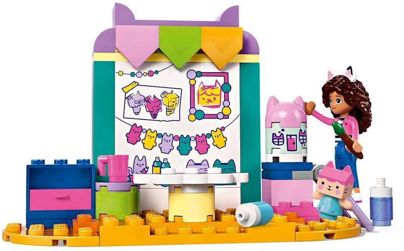 10795 KLOCKI LEGO KOCI DOMEK GABI PRACE RĘCZNE Z TEKTURZĄTKIEM