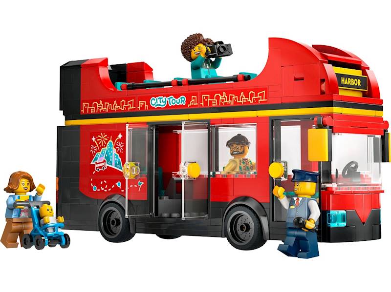60407 KLOCKI LEGO CITY CZERWONY PIĘTROWY AUTOKAR