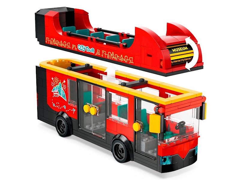 60407 KLOCKI LEGO CITY CZERWONY PIĘTROWY AUTOKAR