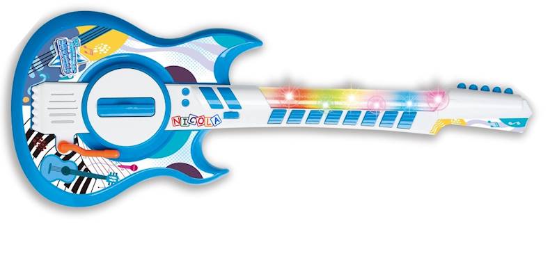 * 5960 DUŻA 57cm EDUKACYJNA INTERAKTYWNA GITARA ELEKTRONICZNA DLA DZIECI