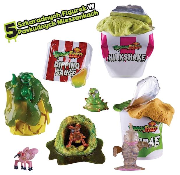 0399 TERROR FRIED FASTFOODZIAKI OHYDNY BOX FIGURKI + AKCESORIA