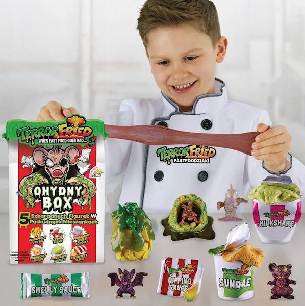 0399 TERROR FRIED FASTFOODZIAKI OHYDNY BOX FIGURKI + AKCESORIA