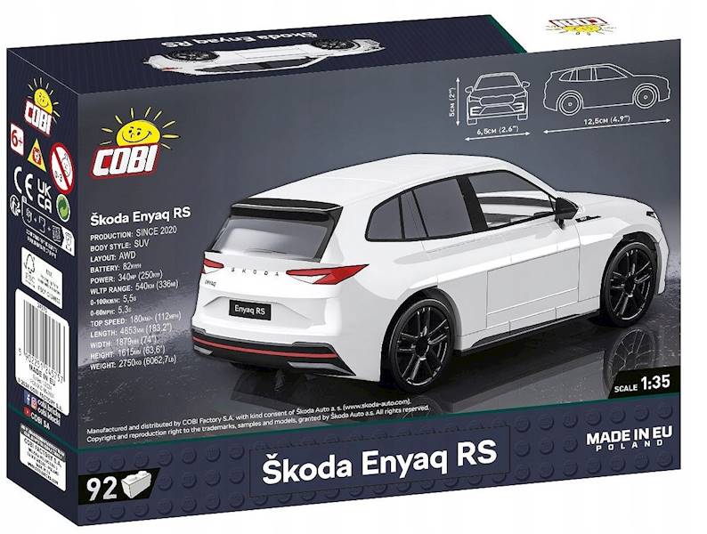 5757 KLOCKI COBI SAMOCHÓD AUTO SKODA ENYAQ RS