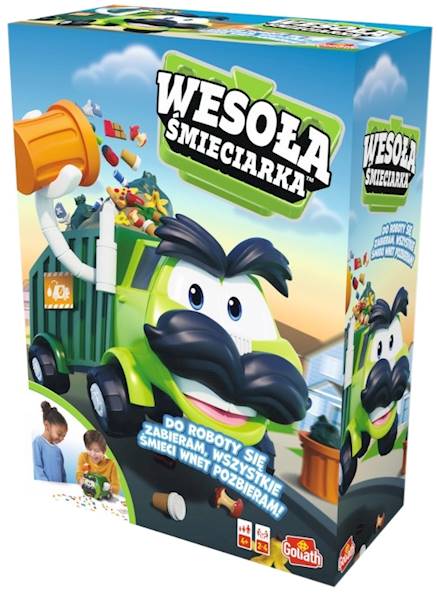 2455 ZRĘCZNOŚCIOWA GRA WESOŁA ŚMIECIARKA GOLIATH