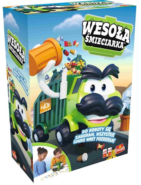 2455 ZRĘCZNOŚCIOWA GRA WESOŁA ŚMIECIARKA GOLIATH