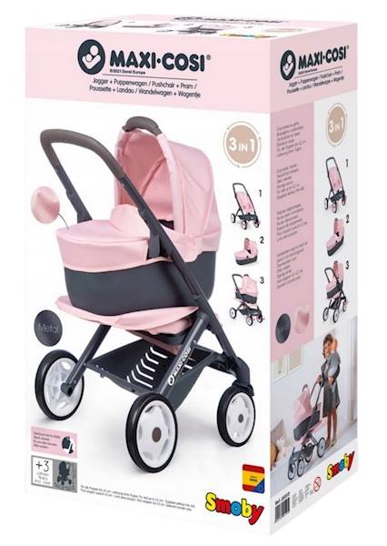 1174 DUŻY 3w1 SOLIDNY WÓZEK JAK PRAWDZIWY DLA LALEK QUINNY MAXI COSI