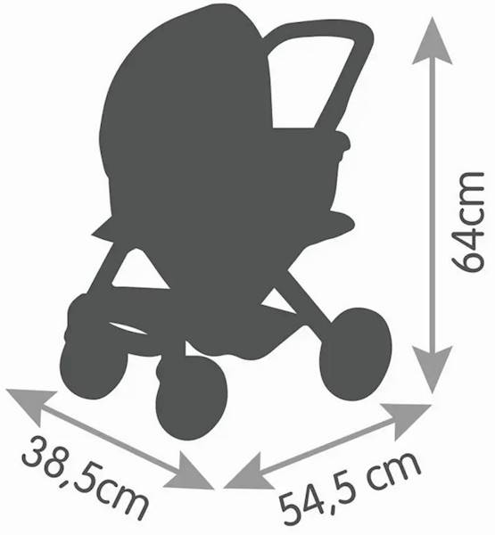 1204 DUŻY 3w1 SOLIDNY WÓZEK JAK PRAWDZIWY DLA LALEK QUINNY MAXI COSI