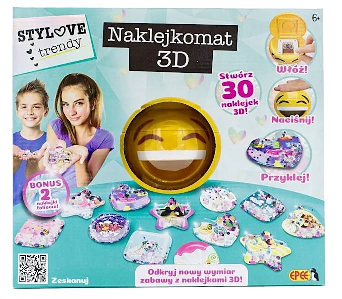 1759 ZESTAW KREATYWNY DO NAKLEJEK 3D NAKLEJKOMAT EPEE
