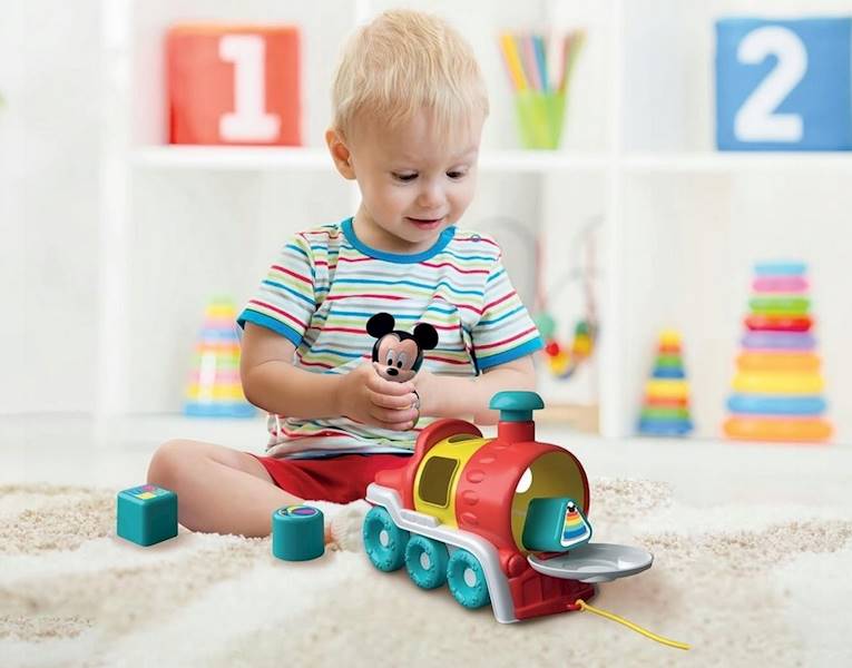 17900 CLEMENTONI BABY EDUKACYJNY POCIAG SORTER MYSZKA MIKI
