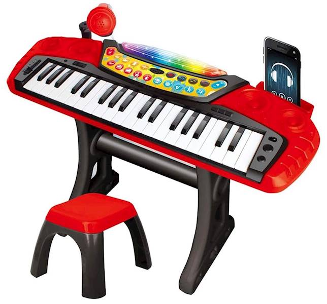 2235 DUŻE ELEKTRONICZNE PIANINKO ORGANKI KEYBOARD + KRZESEŁKO