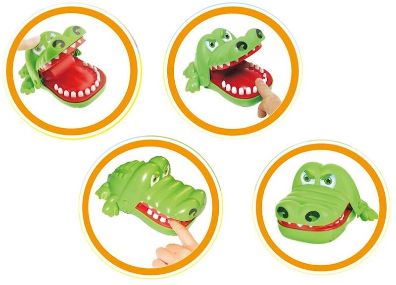 * 2211 Zręcznościowa gra rodzinna krokodyl chory ząbek krokodylek u dentysty