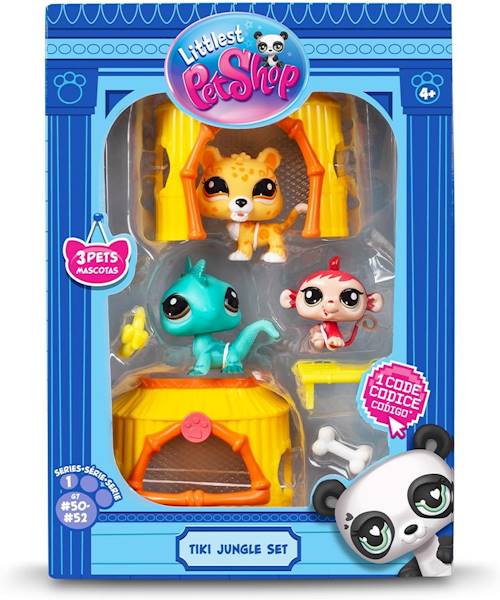 5158 LITTLEST PET SHOP ZESTAW DŻUNGLA 3 FIGURKI PRACA ZBIOROWA AKCESORIA