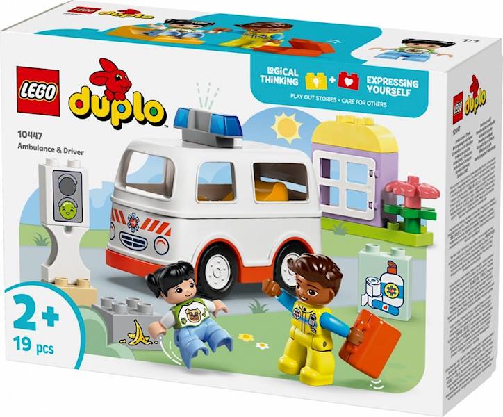 10447 KLOCKI LEGO DUPLO KARETKA Z KIEROWCĄ