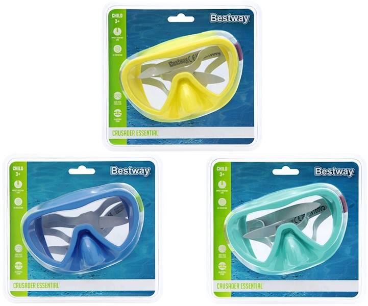 22057 Maska do pływania nurkowania okulary 3 kolory Bestway 3+
