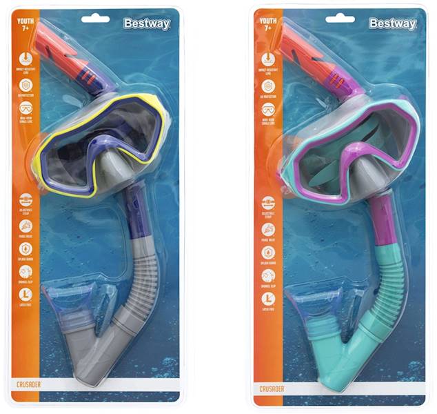 24025 Zestaw do nurkowania maska + rurka Bestway 7+