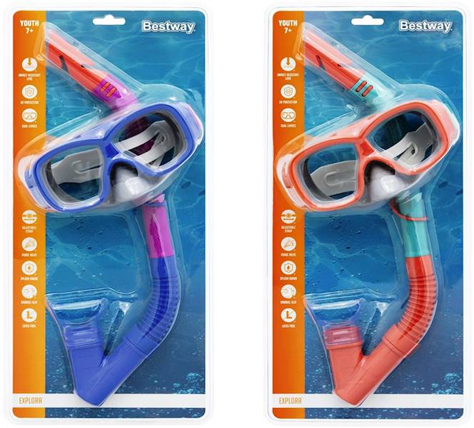 24032 Zestaw do nurkowania maska + rurka Bestway 7+