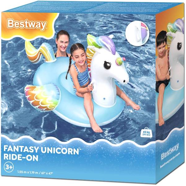 41114 Jednorożec Unicorn do pływania dla dzieci materac Bestway