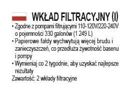 58093 Filtr wkład do pompy basenowej typ I Bestway 2 szt