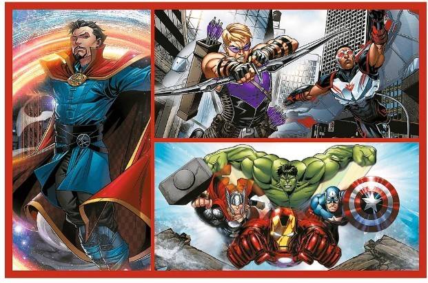 4394 Trefl Puzzle 2x70 elementów Avengers Zostań bohaterem