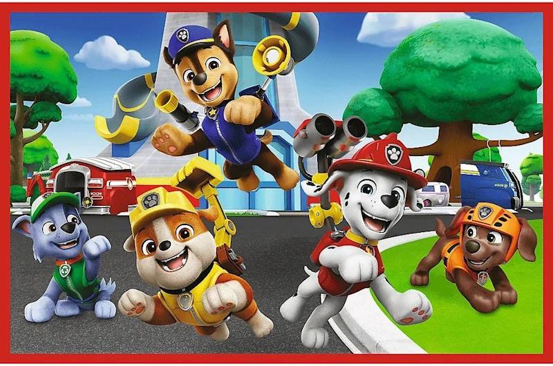 4349 Trefl Puzzle 2x24 elementy Psi Patrol Psi dzień zabaw Paw Patrol