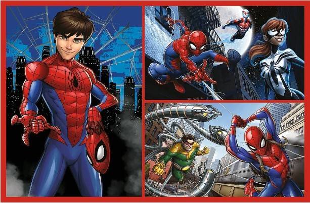 4431 Trefl Puzzle 2x70 elementów Spiderman Pajęcze historie