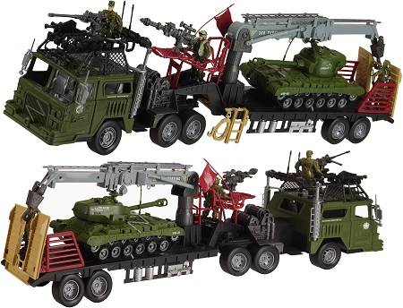 0699 WIELKI TIR LAWETA POJAZD WOJSKOWY + CZOŁG 
