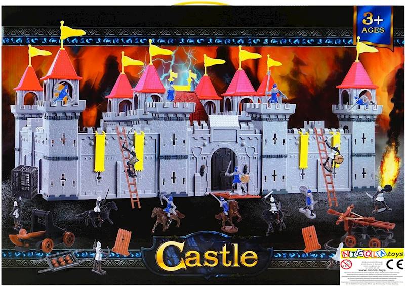 * 1801 WIELKI ZAMEK FORTECA TWIERDZA PAŁAC + RYCERZE