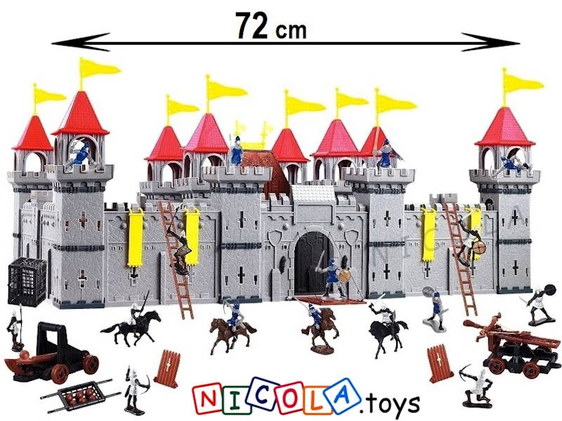 * 1801 WIELKI ZAMEK FORTECA TWIERDZA PAŁAC + RYCERZE