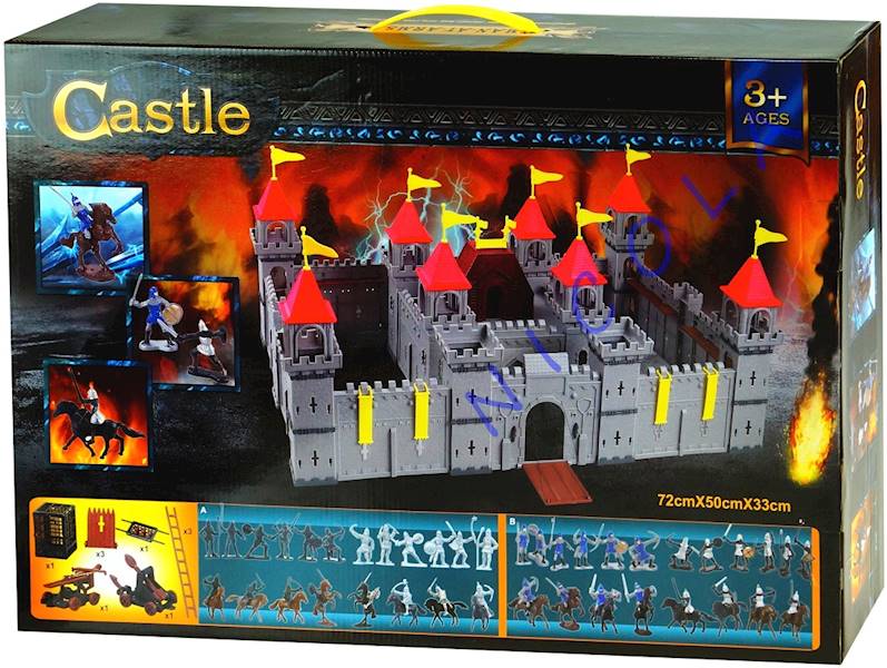 * 1801 WIELKI ZAMEK FORTECA TWIERDZA PAŁAC + RYCERZE