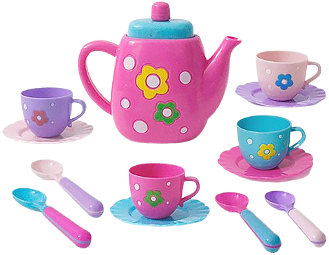 5478 Zestaw naczyń do herbaty dzbanek talerzyk fliżanki