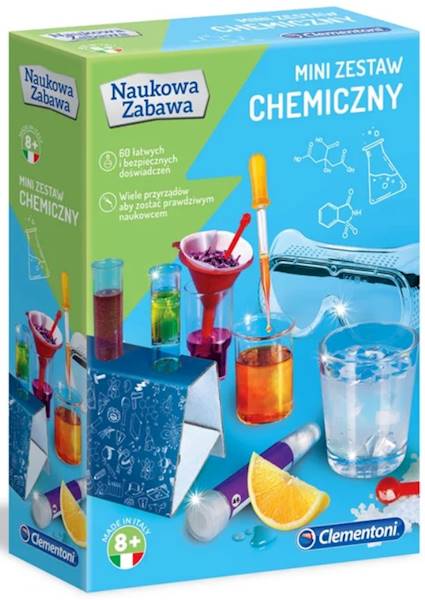 60952 Clementoni Mini Zestaw Chemiczny Naukowa zabawa 