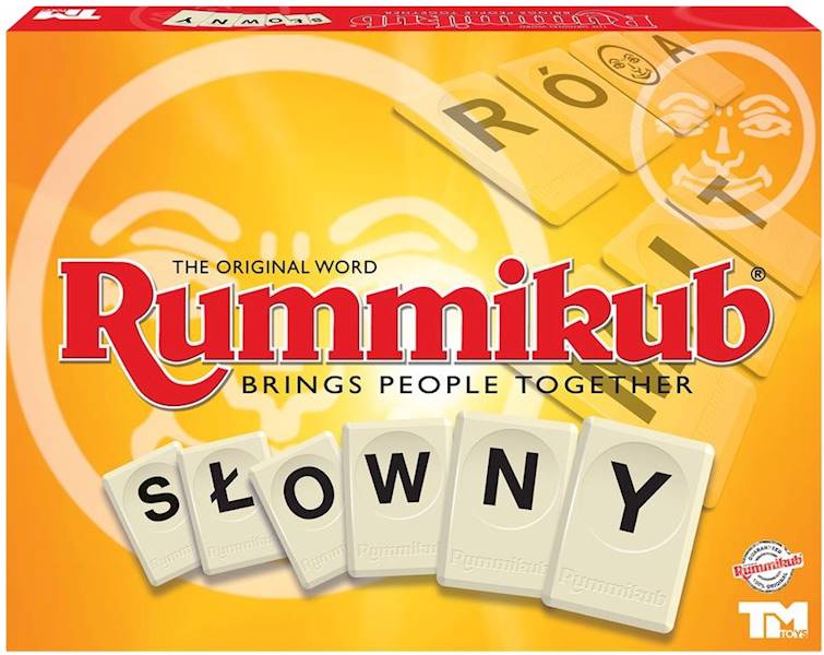 8510 Rodzinna gra towarzyska logiczna Rummikub Słowny planszowa