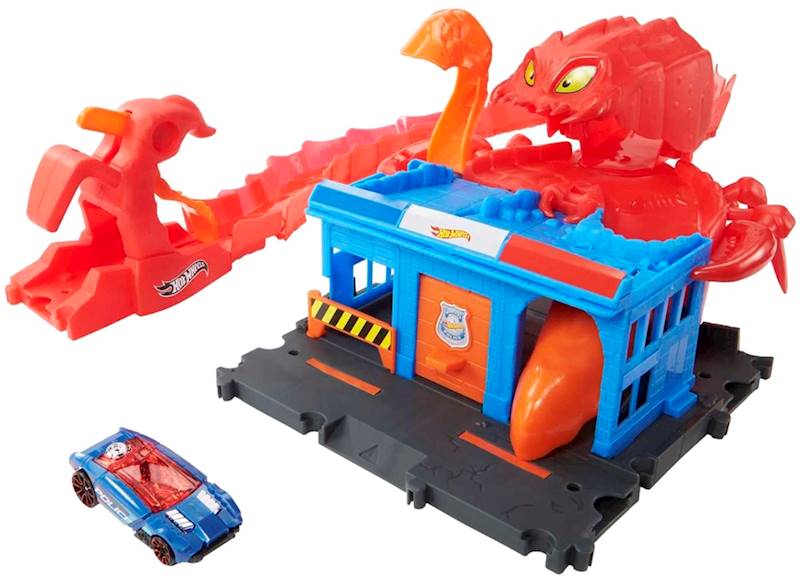 0163 Tor Hot Wheels City Atak Skorpiona Scorpon flex attack Mattel 