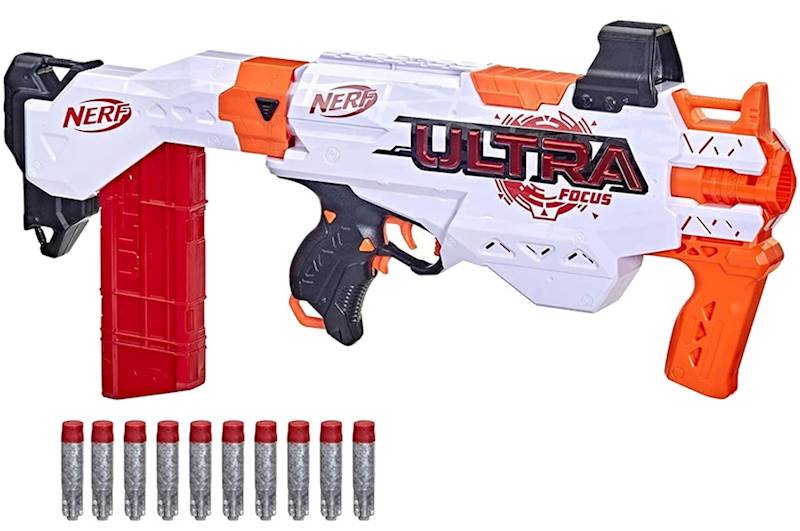 9197 Karabin Nerf Ultra Focus pistolet na strzałki automat + naboje 