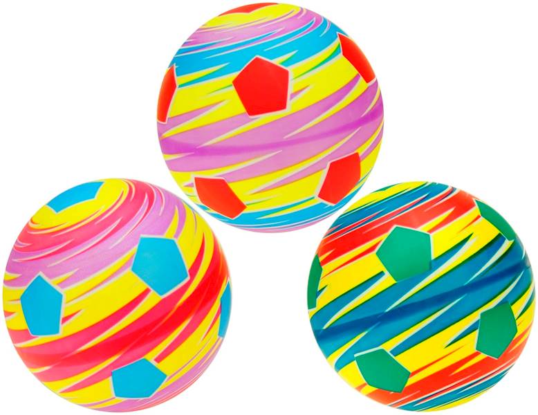 * 1092 Duża gumowa kolorowa piłka do gry na plażę piłeczka 24cm 