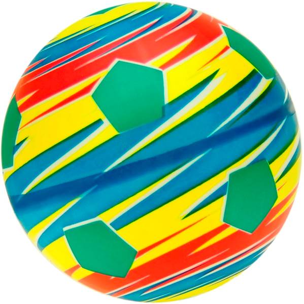 * 1092 Duża gumowa kolorowa piłka do gry na plażę piłeczka 24cm 